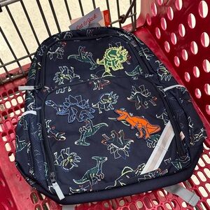 Cat & Jack Kids Backpack with Dinosaur Print - Navy and Multicolor